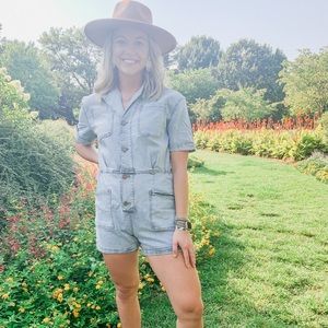 Brooke Denim Romper